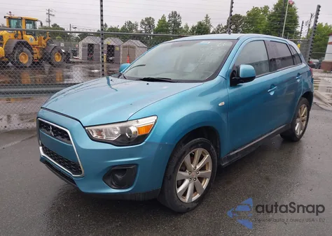 2014 Mitsubishi Outlander Sport Es from USA, damaged, VIN 4A4AP3AU3EE010575